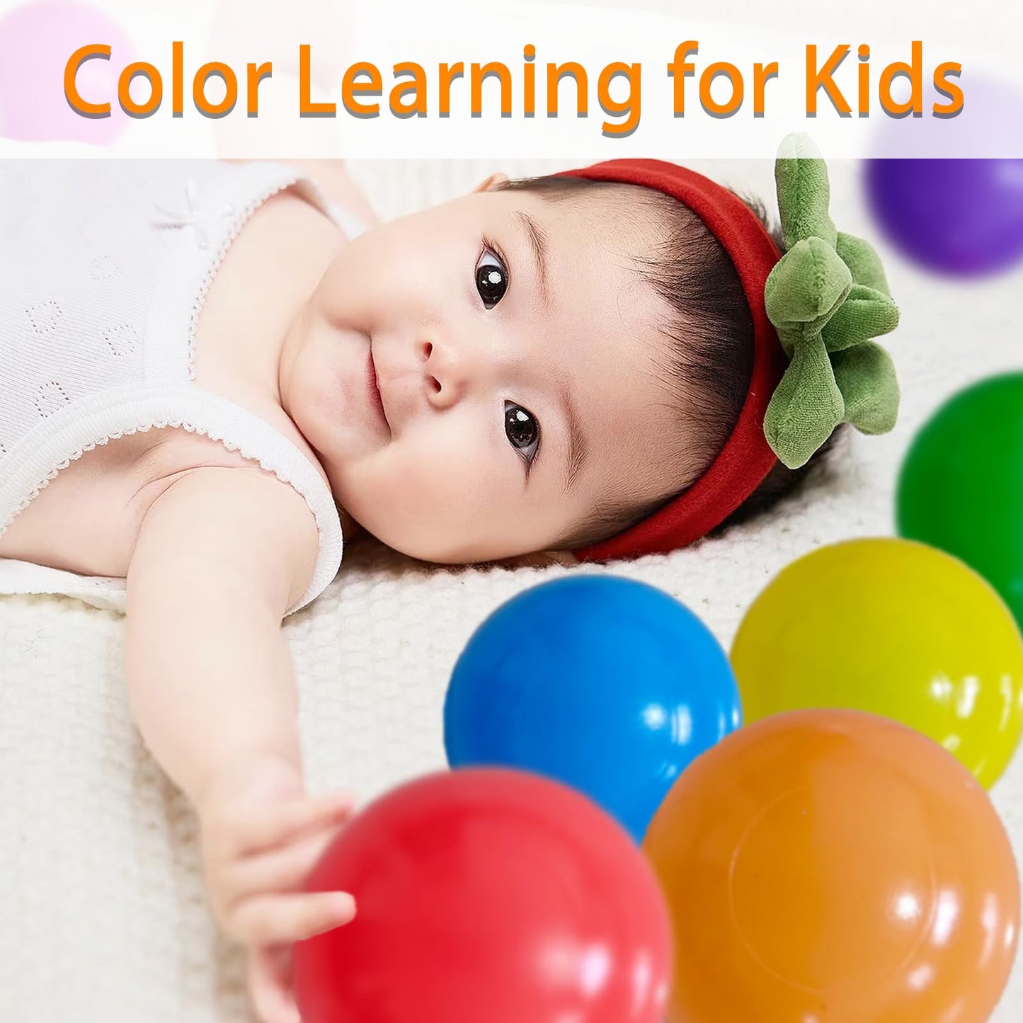 2.2in Ball Pit Balls, 100-Pack in 7 Vivid Colors – Non-Toxic & Durable