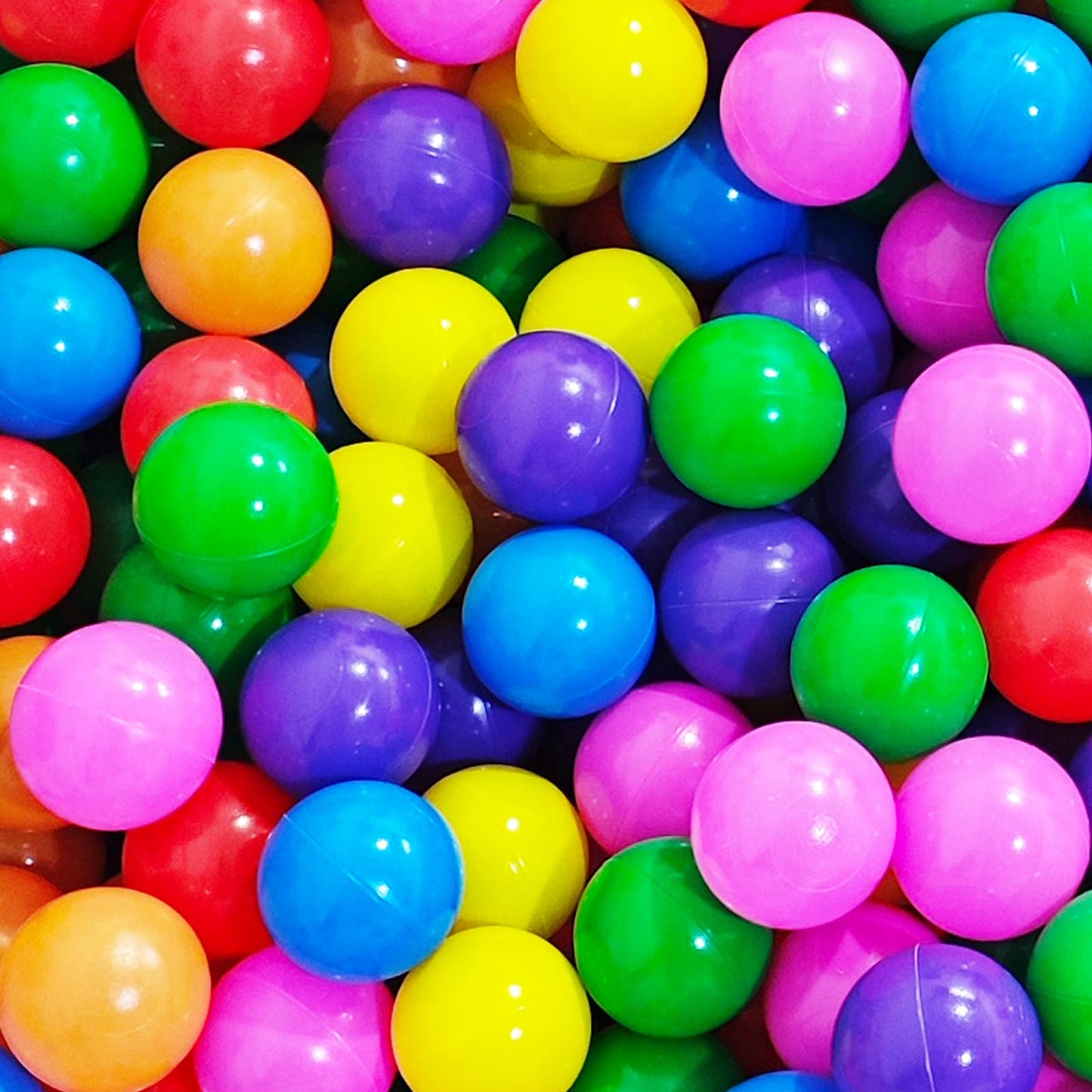 2.2in Ball Pit Balls, 100-Pack in 7 Vivid Colors – Non-Toxic & Durable