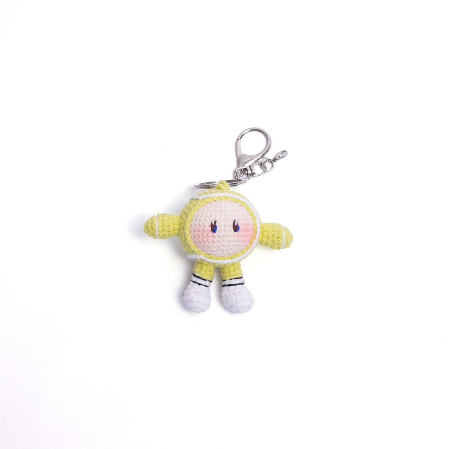 Crochet Tennis Ball & Racket Bag Charm – Adorable Handmade Accessory for Tennis Bags