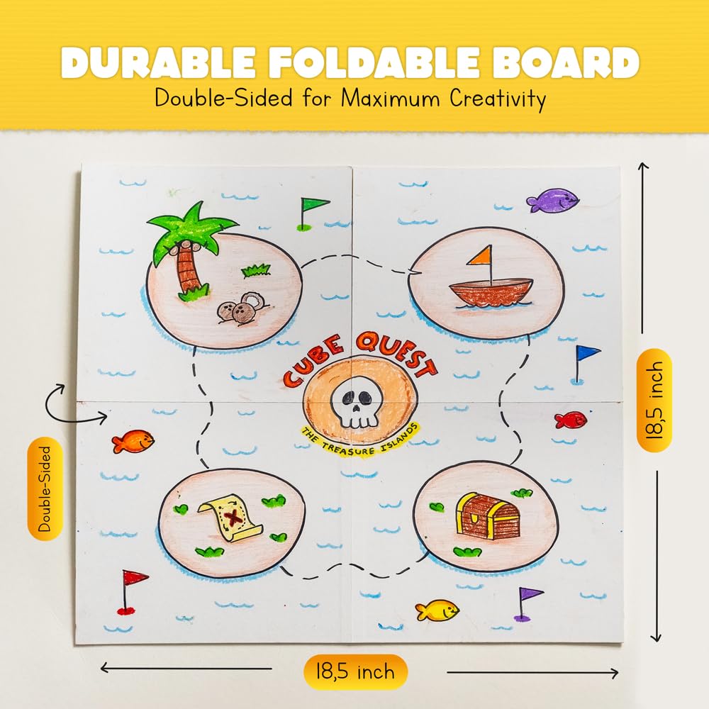 BALUCI GAMES Blank Board Game Kit for Kids & Families – Create Your Own Game with 180+ Pieces