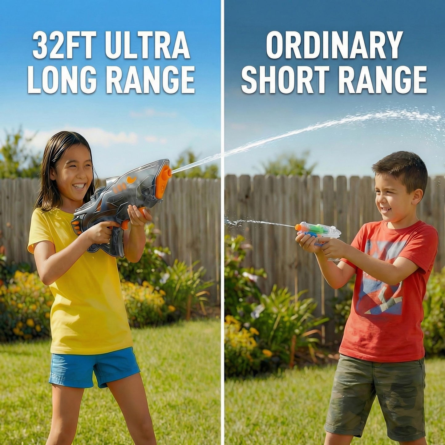 Balyeoseol Water Gun – 32ft Range, 700cc Tank, Leakproof Electric Water Gun
