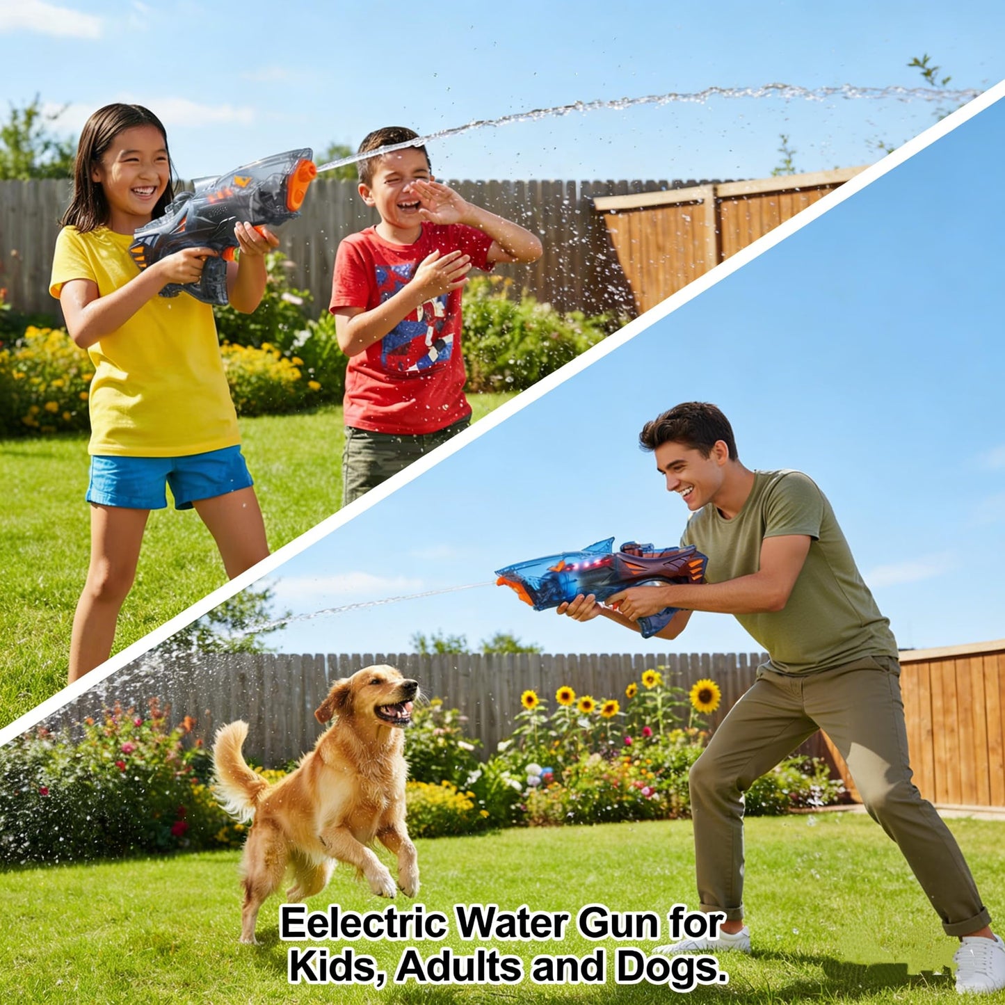 Balyeoseol Water Gun – 32ft Range, 700cc Tank, Leakproof Electric Water Gun