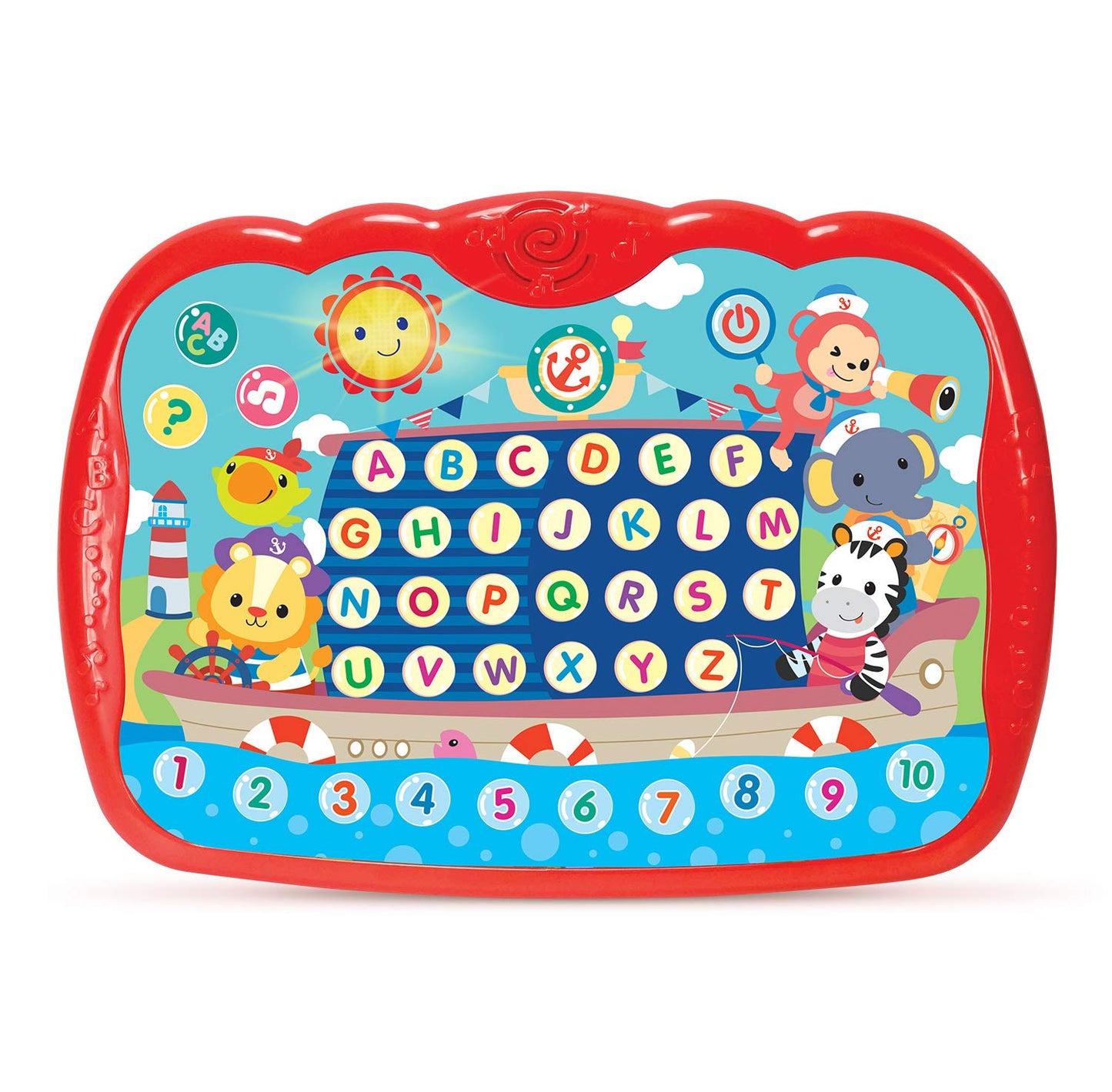 Bambiya Learning Tablet for Toddlers 1-3 | Educational ABC Toy—Alphabet, Numbers, Music & Words