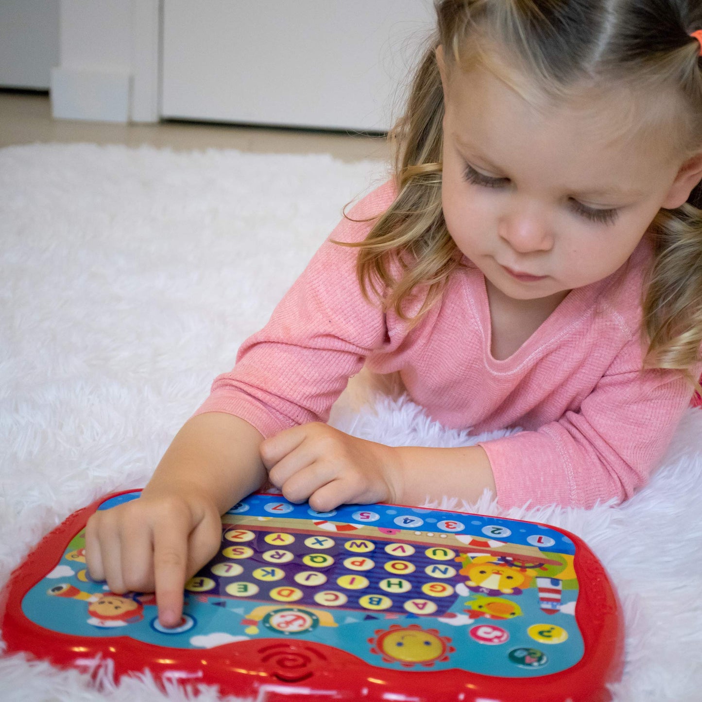 Bambiya Learning Tablet for Toddlers 1-3 | Educational ABC Toy—Alphabet, Numbers, Music & Words