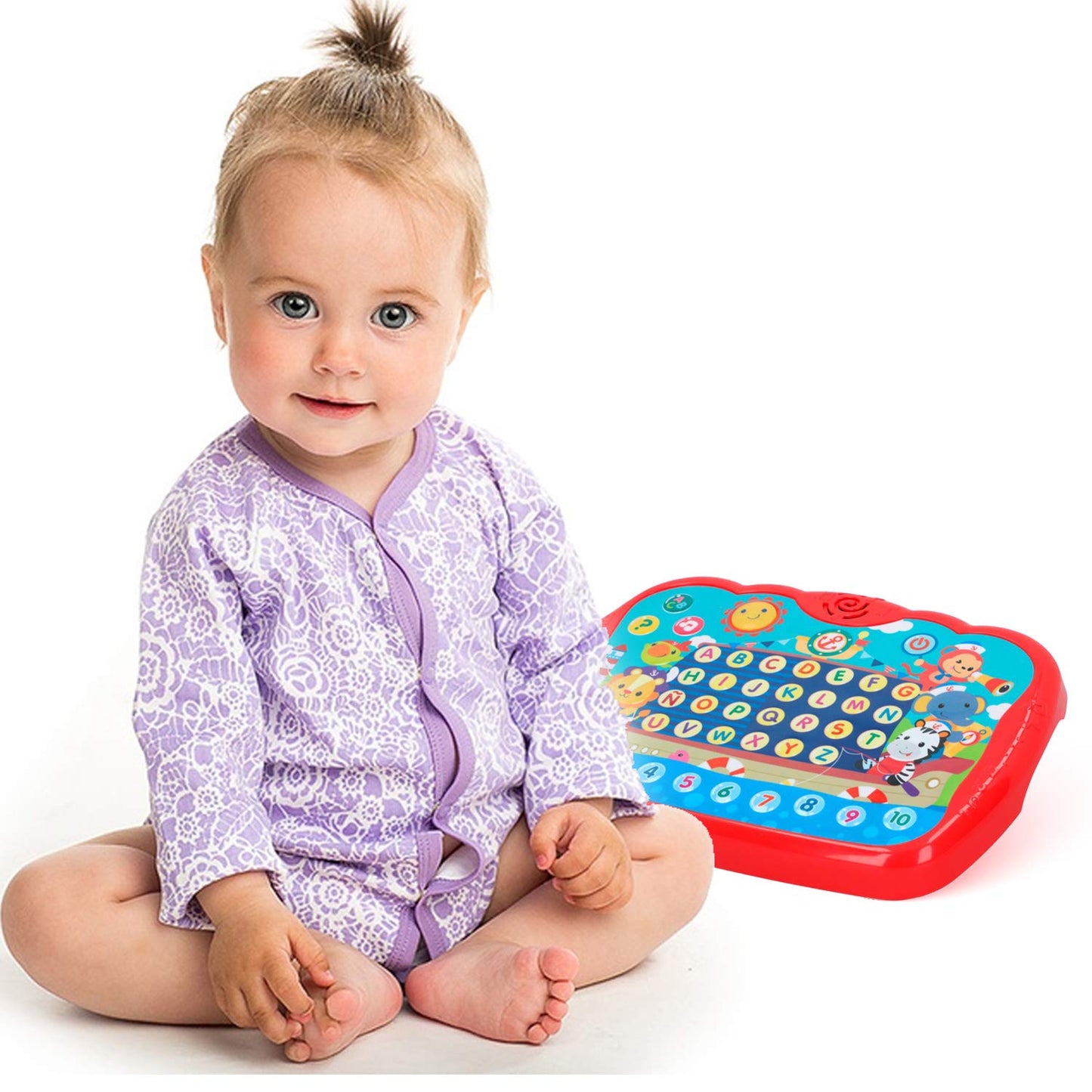 Bambiya Learning Tablet for Toddlers 1-3 | Educational ABC Toy—Alphabet, Numbers, Music & Words