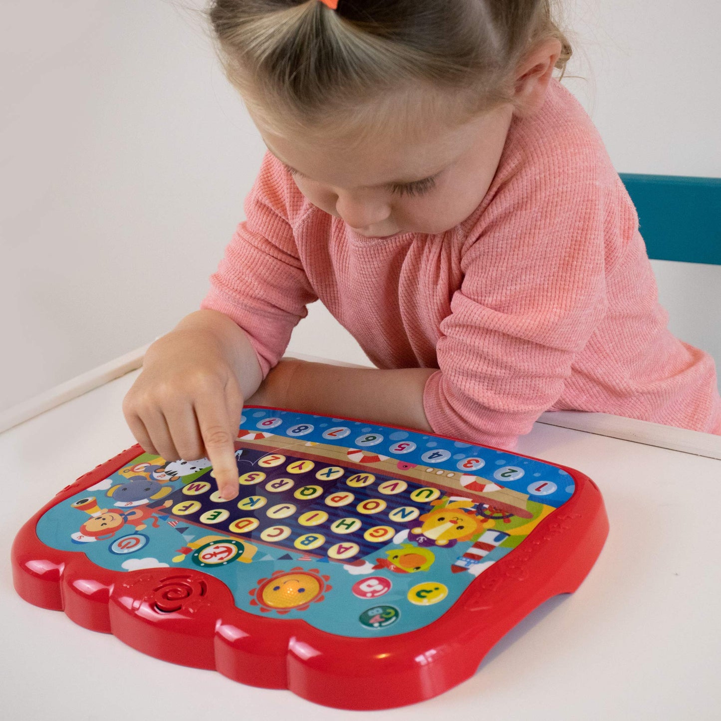 Bambiya Learning Tablet for Toddlers 1-3 | Educational ABC Toy—Alphabet, Numbers, Music & Words