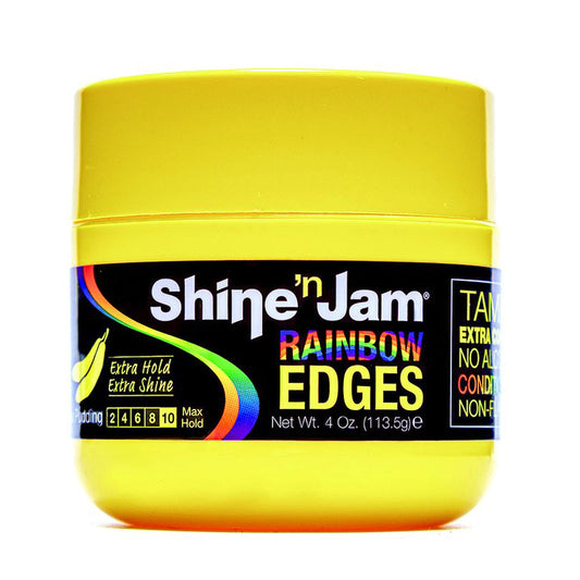 Shine 'n Jam Rainbow Edges Sleek & Strong Hold Edges for All Hair Types 4 oz
