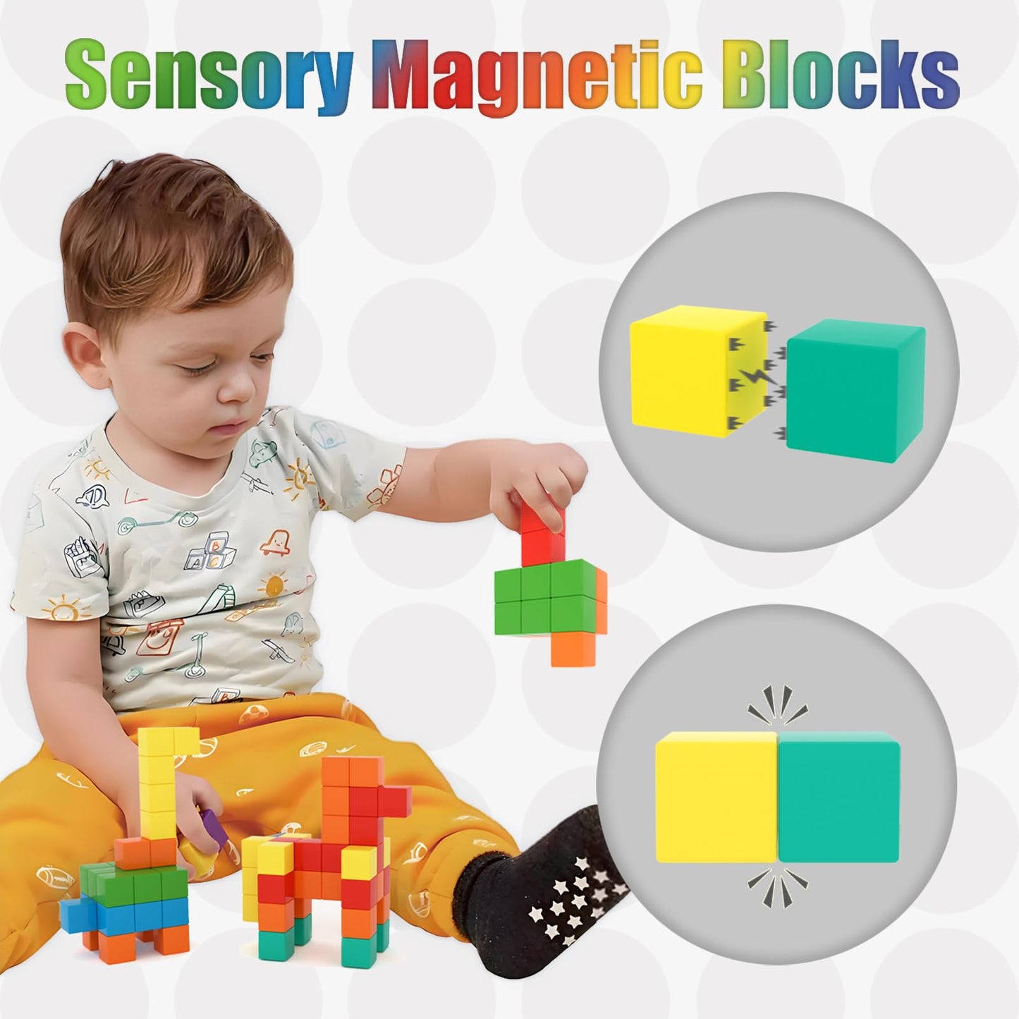 BananMelonBM 100 PCS Magnetic Building Blocks | Creative STEM Toy for Ages 3-8
