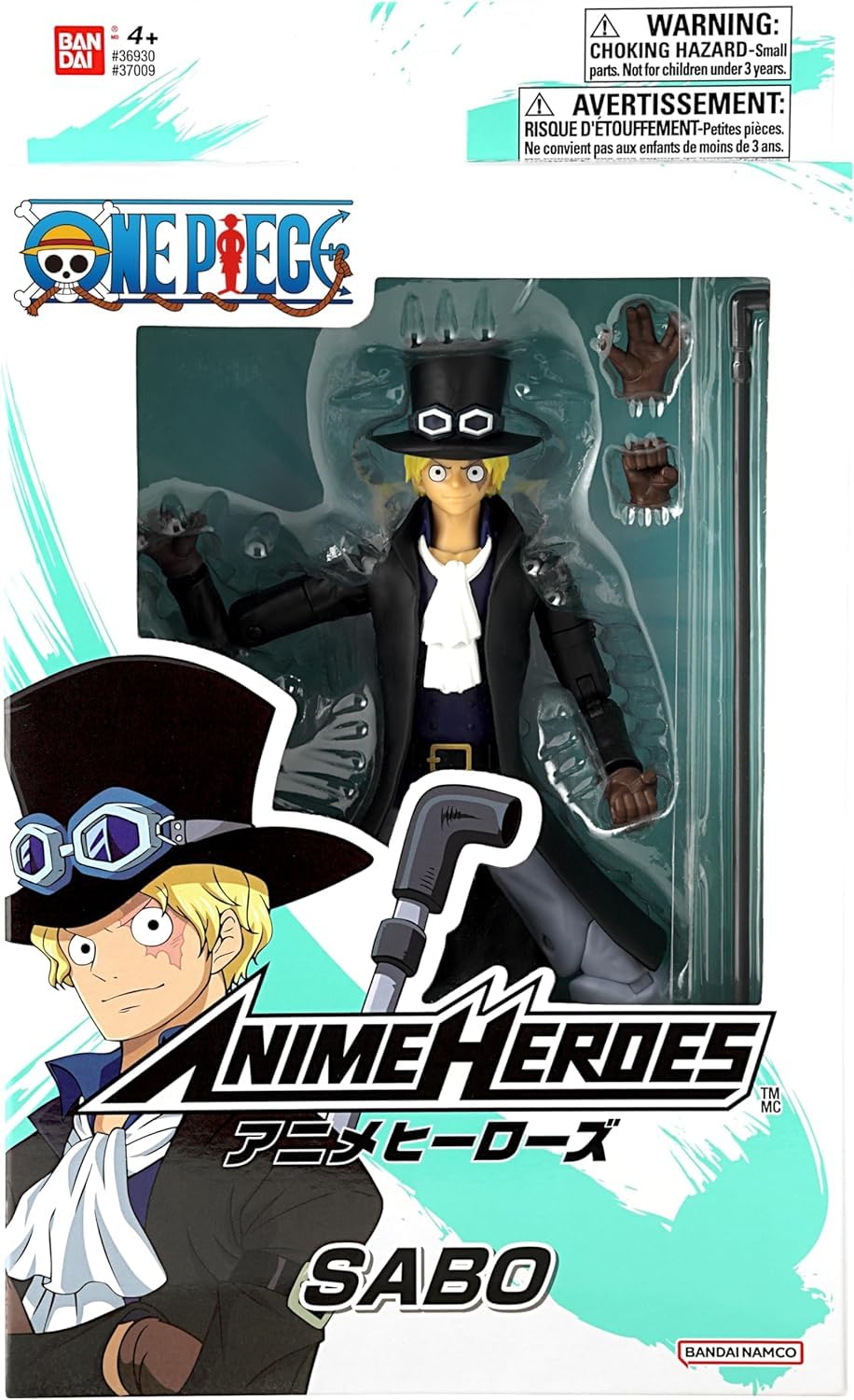 Bandai Anime Heroes One Piece Sabo Figure – 17 cm Articulated Sabo Figurine | Official Licensed