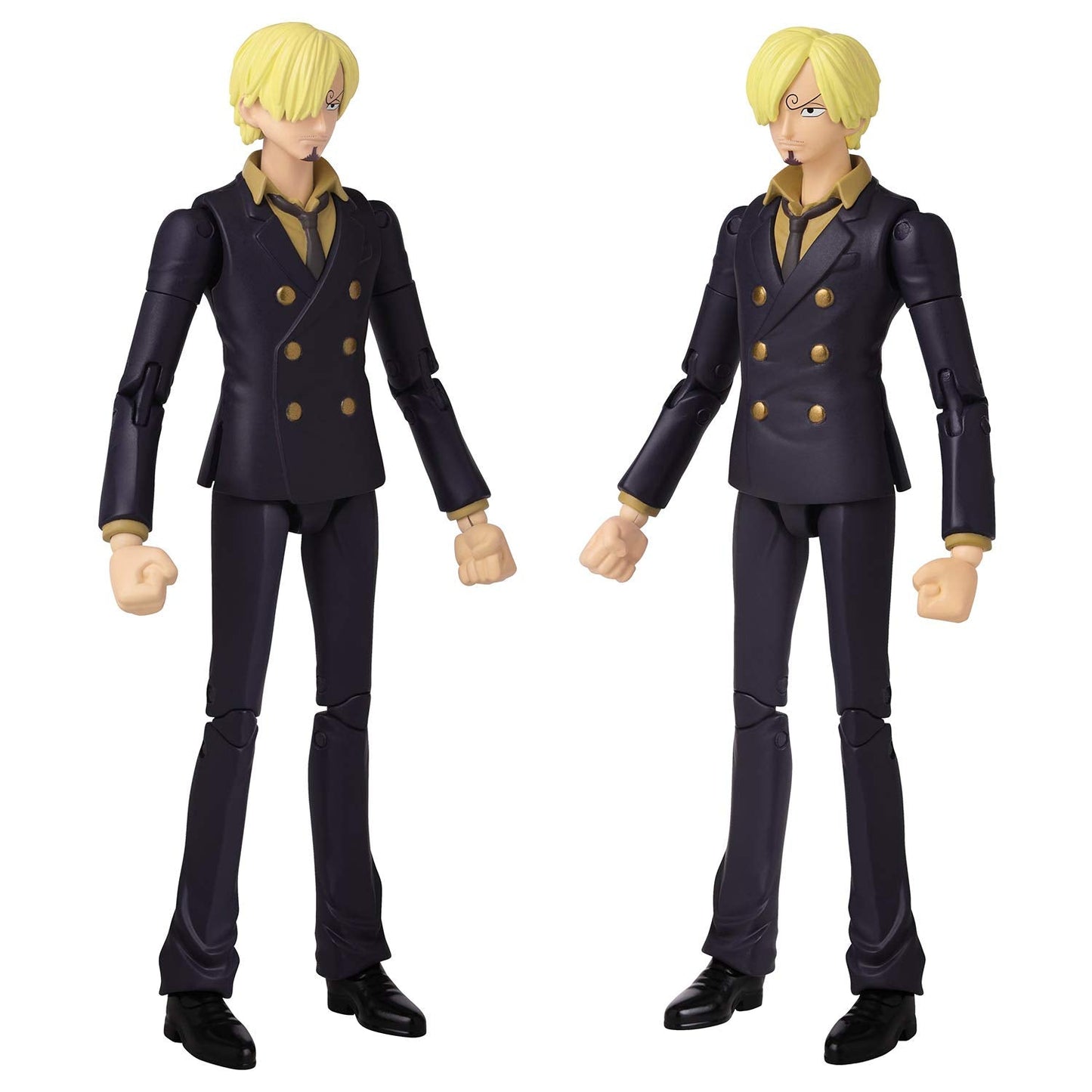 Bandai Anime Heroes Sanji Action Figure – 16.5 cm, 16+ Articulation, Swappable Arms & Faces | One Piece Collectible Toy