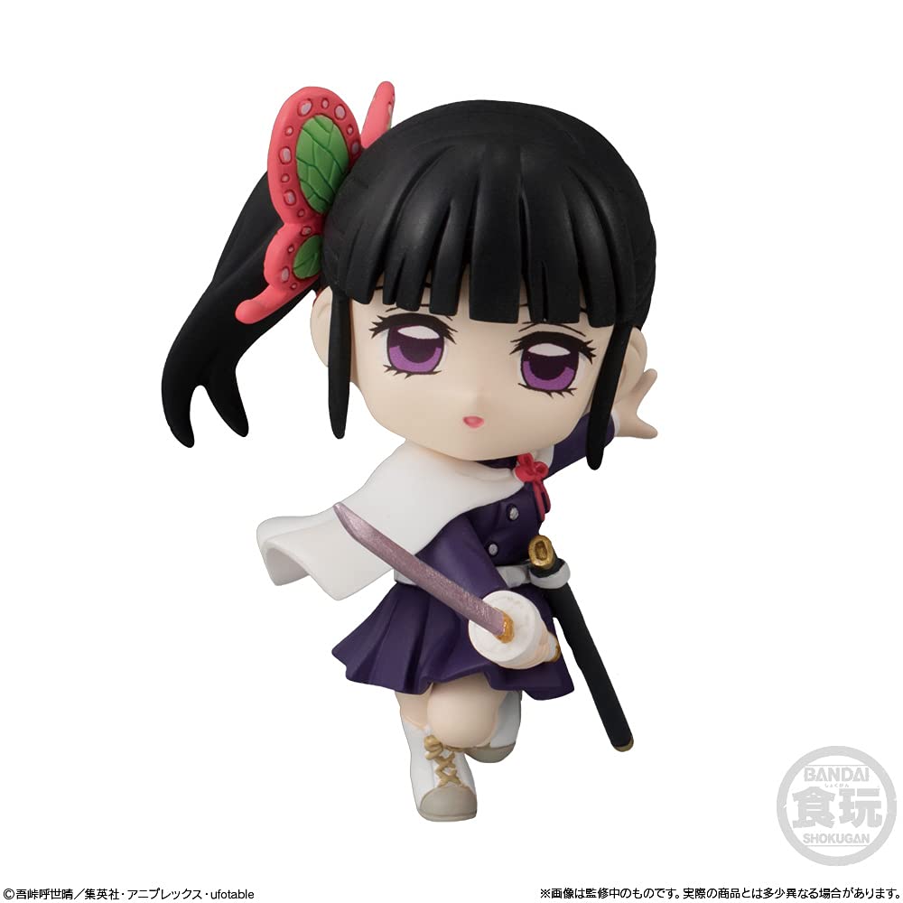 Bandai Shokugan Demon Slayer Adverge Motion 3 Complete Set – 5 Chibi Figures with Stands