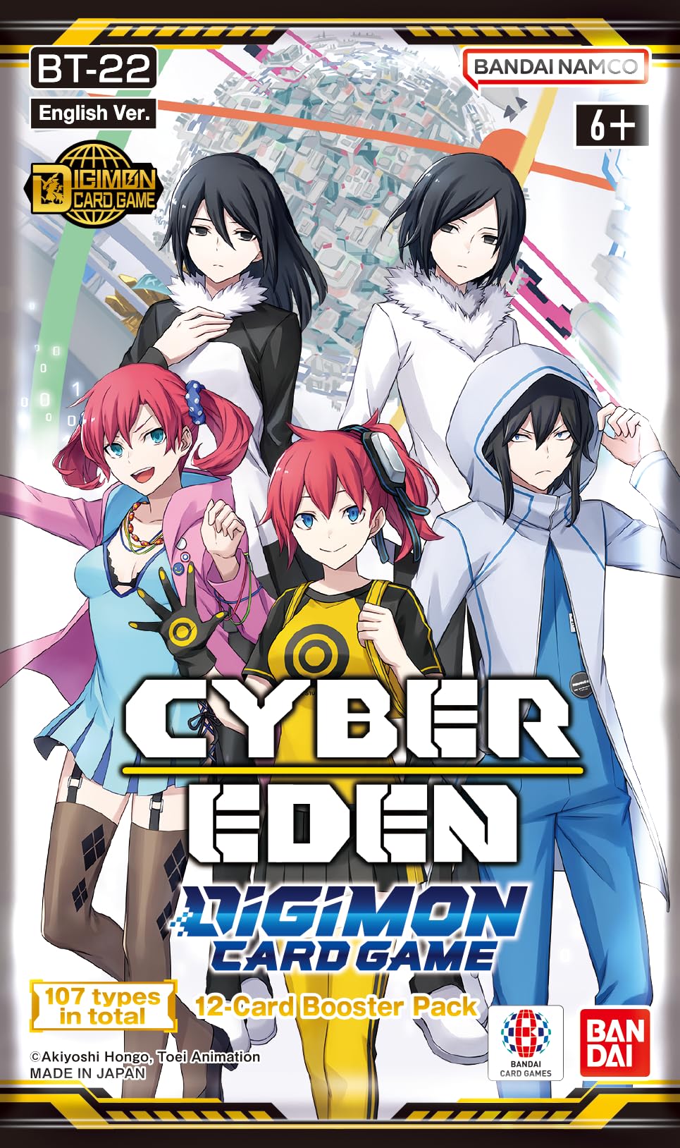 BANDAI Digimon Card Game Booster Display BT-22 Cyber Eden – 24 Packs