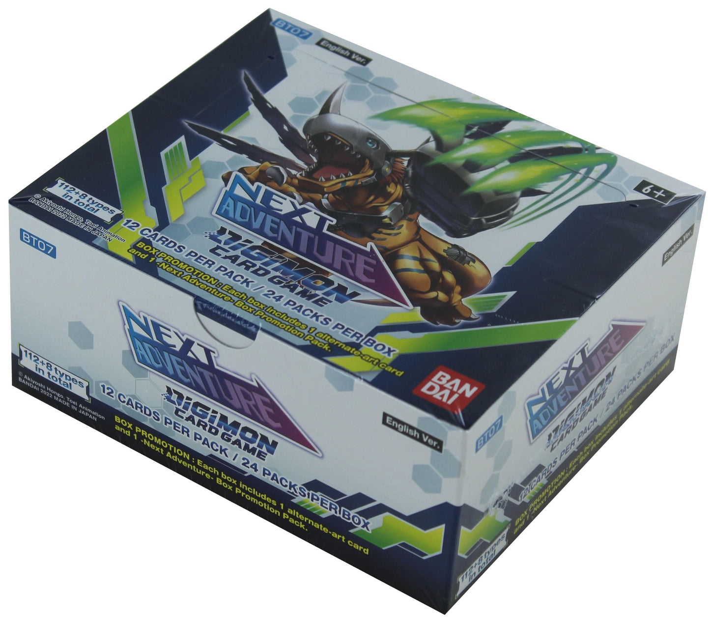 Bandai Digimon Card Game: Next Adventure Booster Box BT07 – 24 Packs + Exclusive Topper
