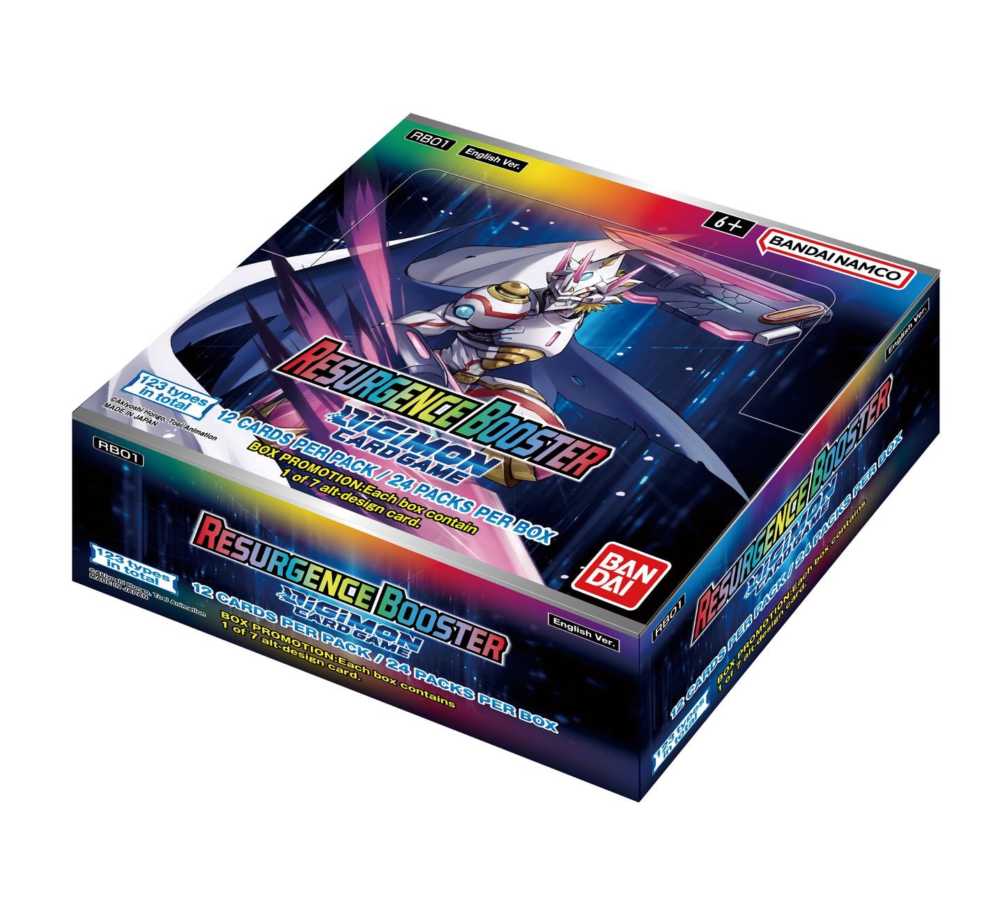 BANDAI NAMCO Digimon Card Game: Resurgence Booster Blue – Premium Foil Reprints