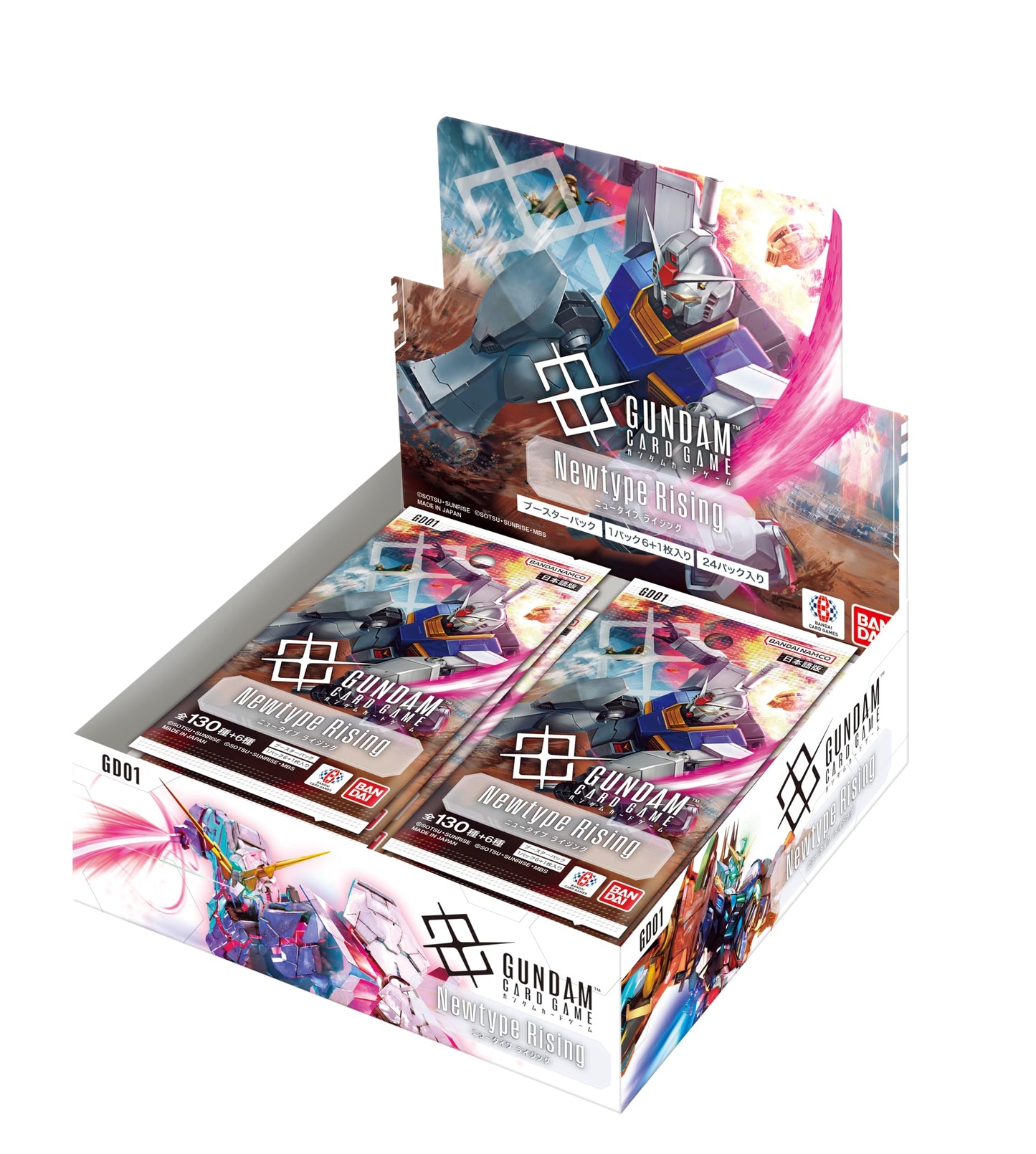 Bandai Gundam Card Game Booster Box - Newtype Rising GD01 (Japanese) - 24 Packs