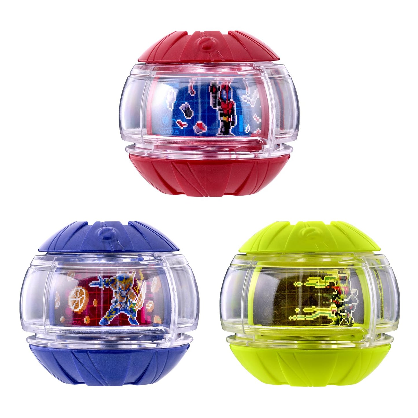 Bandai Kamen Rider Zetz DX Legend Rider Capsule Set 04 — Kabuto, Armor & Zero One Capsules