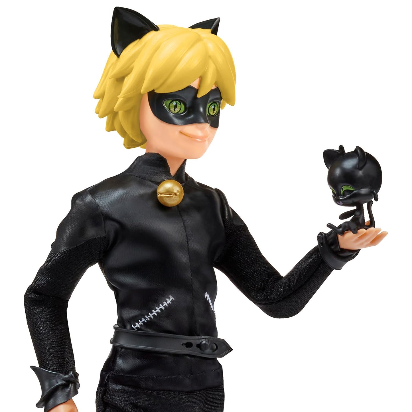 BANDAI Miraculous Cat Noir Fashion Doll P50002 – 26cm Poseable Figure with Plagg
