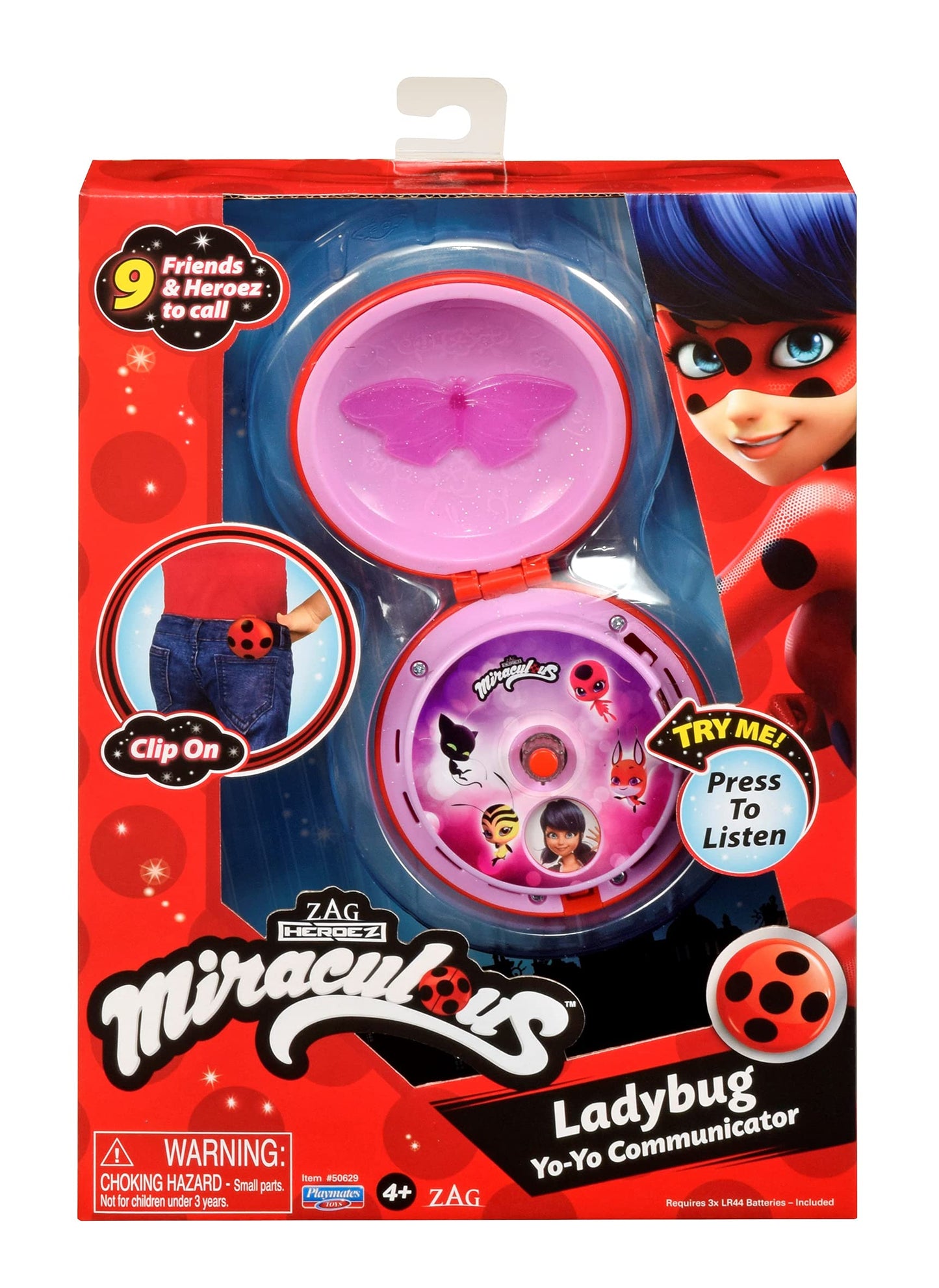 Bandai Miraculous Ladybug Yoyo Communicator – Interactive Dress-Up Role-Play Toy Phone