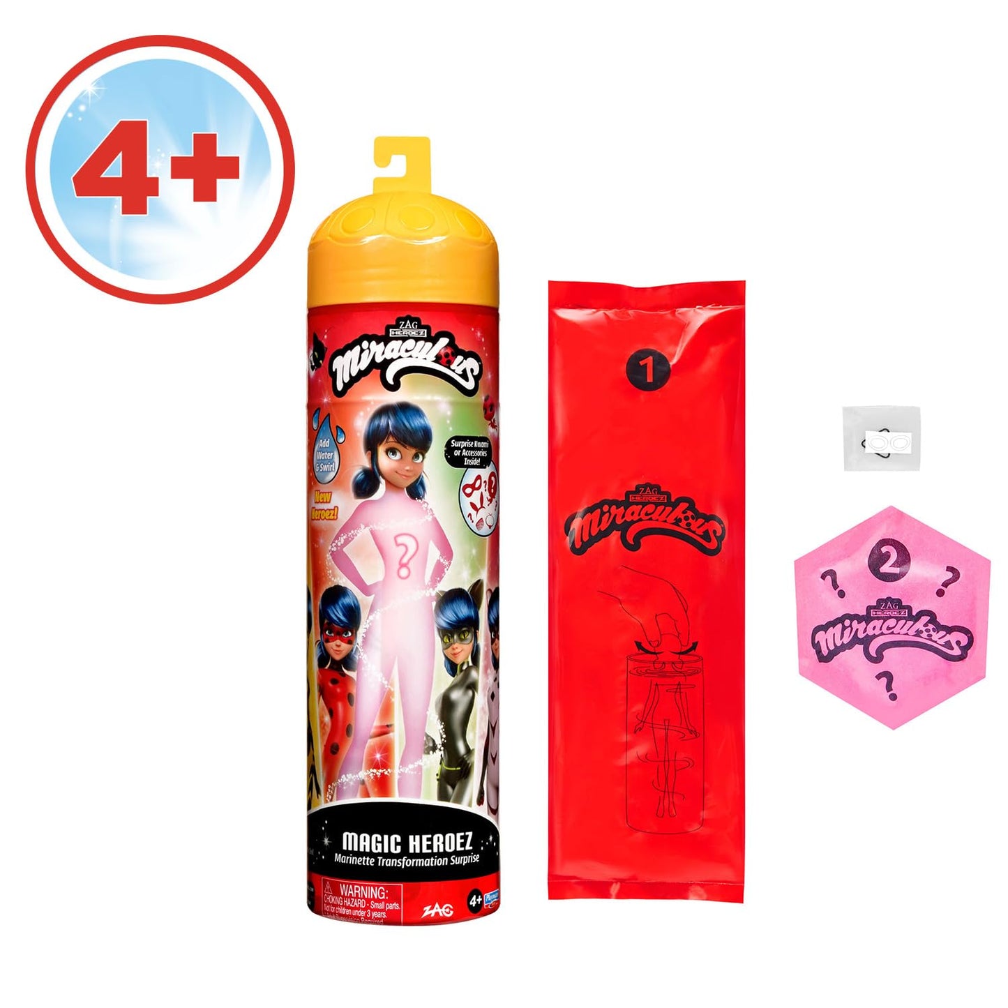 Bandai Miraculous Ladybug Magic Heroez Reveal Colour Change Doll – Marinette Transforms with Water Reveal
