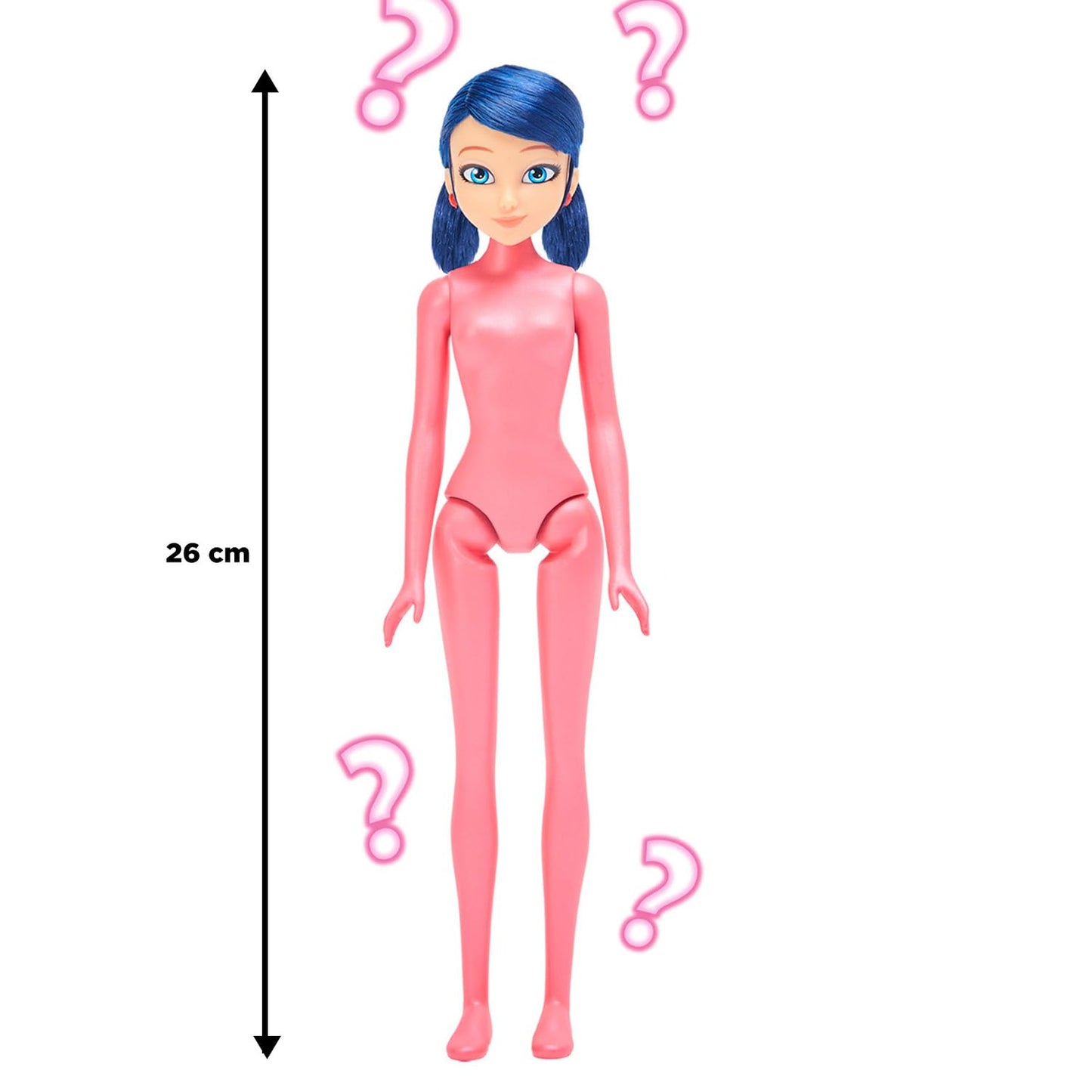 Bandai Miraculous Ladybug Magic Heroez Reveal Colour Change Doll – Marinette Transforms with Water Reveal