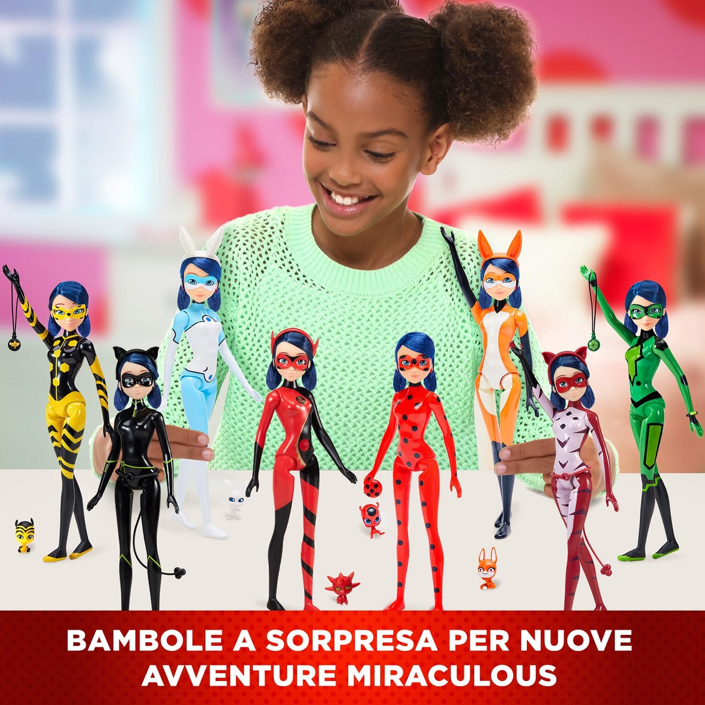 Bandai Miraculous Ladybug Magic Heroez Reveal Colour Change Doll – Marinette Transforms with Water Reveal