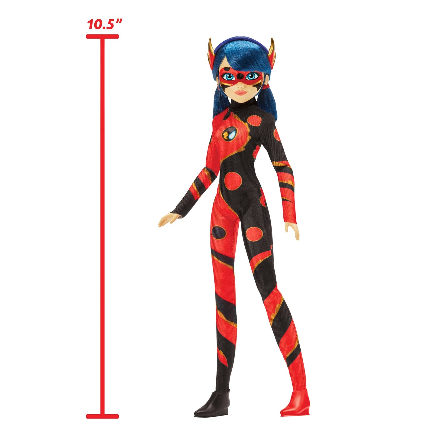 Bandai Miraculous Dragon Bug Doll 26cm – Poseable Ladybug & Cat Noir Hero Figure with Accessories