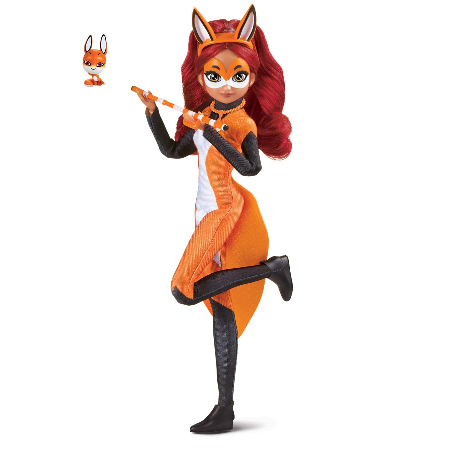 Bandai Miraculous Rena Rouge 26cm Fashion Doll – Poseable Heroine with Kwami Trixx & Yoyo