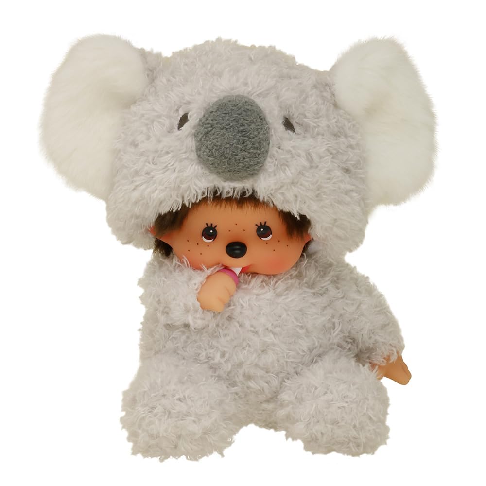 Bandai Monchhichi Koala Soft Toy – 20 cm Plush, 80s Iconic Monchhichi Collection