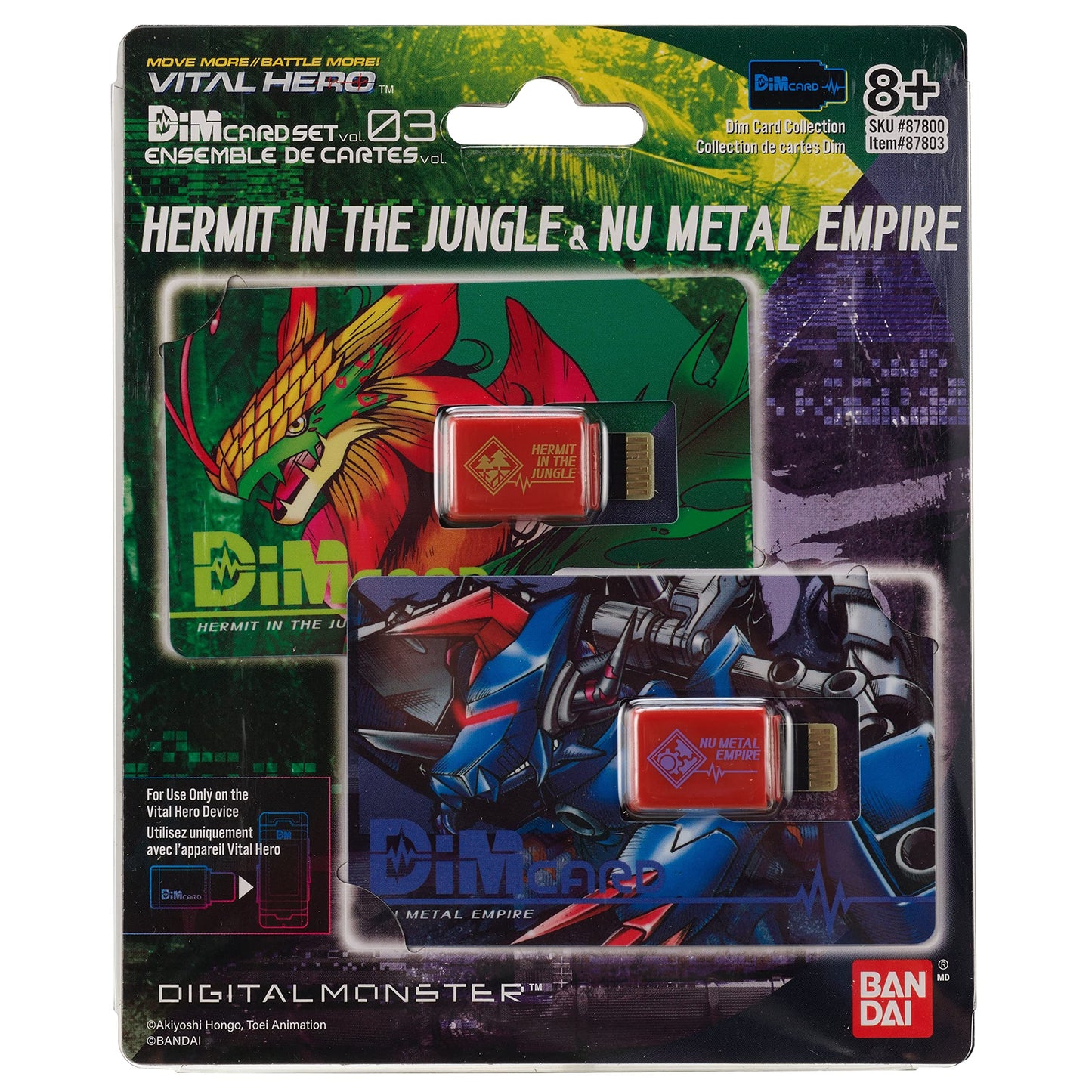 Bandai Namco Digimon Vital Hero Dim Card Pack – Hermit in the Jungle & Nu Metal Empire
