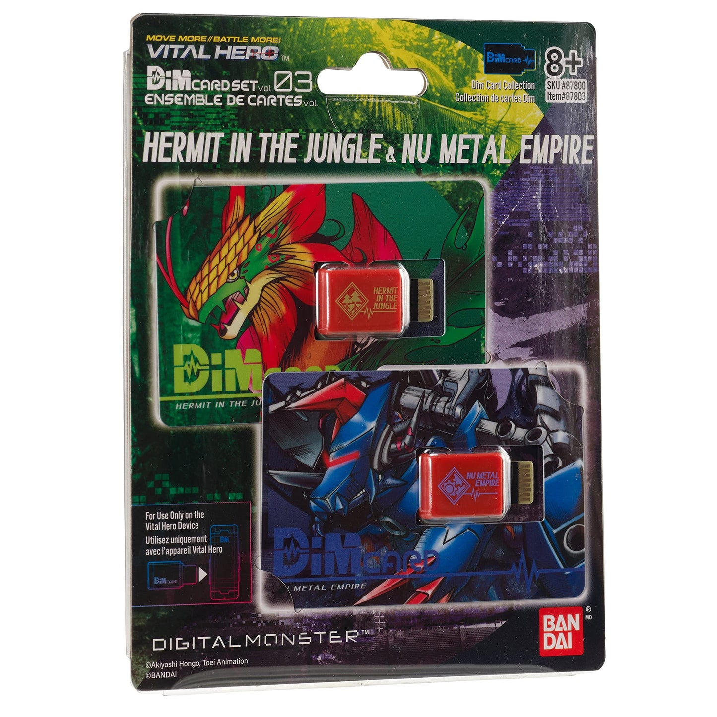 Bandai Namco Digimon Vital Hero Dim Card Pack – Hermit in the Jungle & Nu Metal Empire