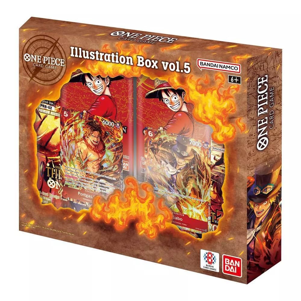 Bandai One Piece TCG Illustration Box Vol. 5 IB-05 – 4 Packs & Promo Cards
