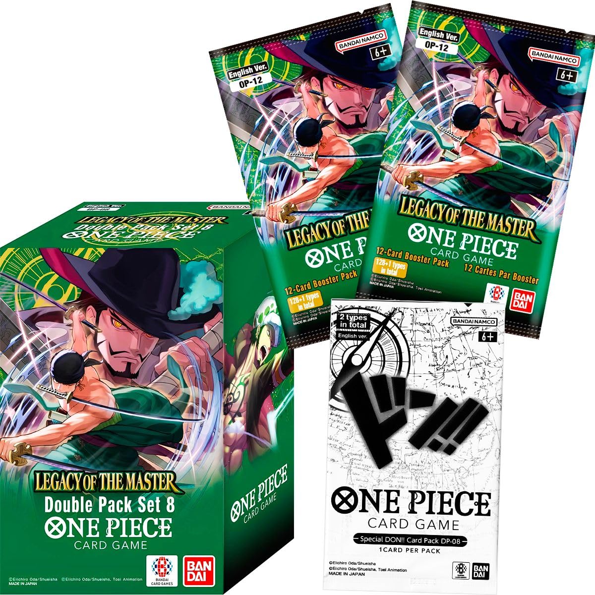 BANDAI One Piece TCG: Legacy of The Master DP-08 Double Pack Set – 2 Packs