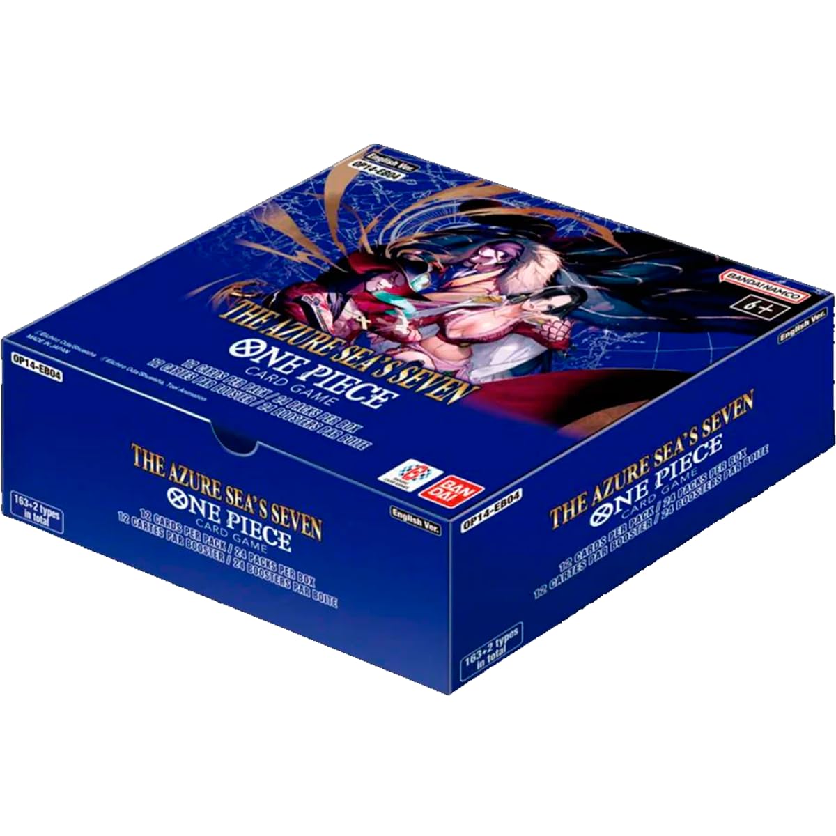 One Piece TCG OP-14: The Azure Sea's Seven Booster Box (24 Packs) | Bandai