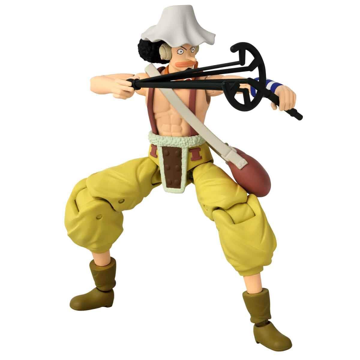 BANDAI Anime Heroes Usopp Figure – 17cm Articulated One Piece with Accessories