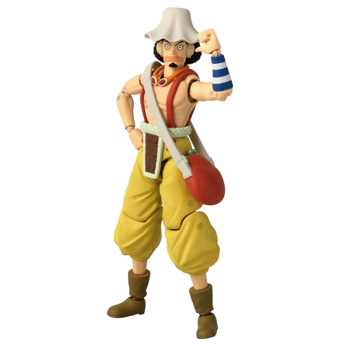 BANDAI Anime Heroes Usopp Figure – 17cm Articulated One Piece with Accessories