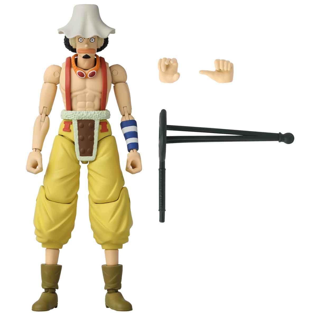 BANDAI Anime Heroes Usopp Figure – 17cm Articulated One Piece with Accessories