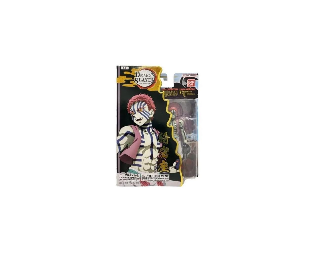BANDAI Ultimate Legends HD Akaza Figure 12 cm – Demon Slayer Official Licence, Articulated Collectible