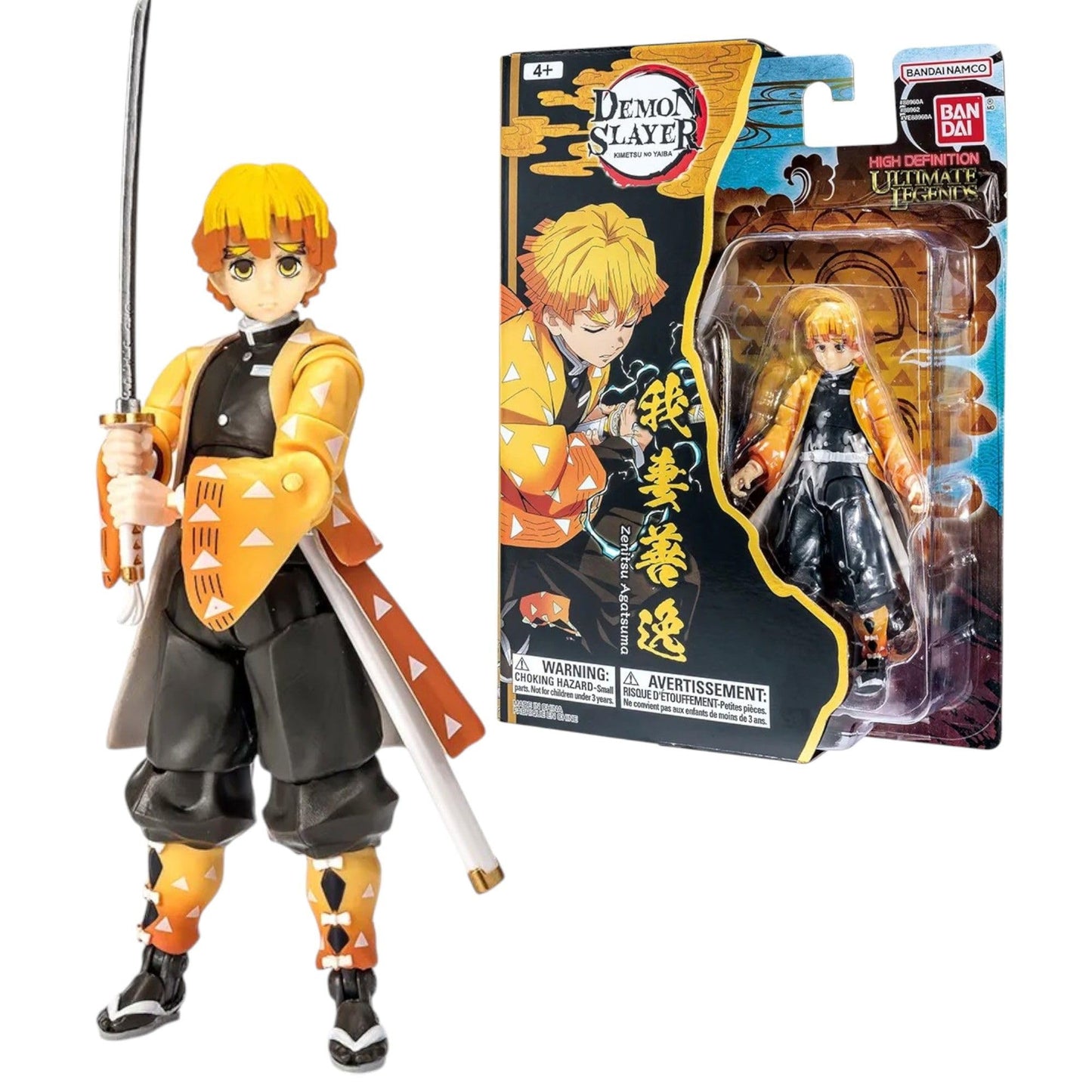 BANDAI Ultimate Legends Zenitsu Agatsuma Action Figure – 12.5cm, 27 Points of Articulation | Demon Slayer Collectible