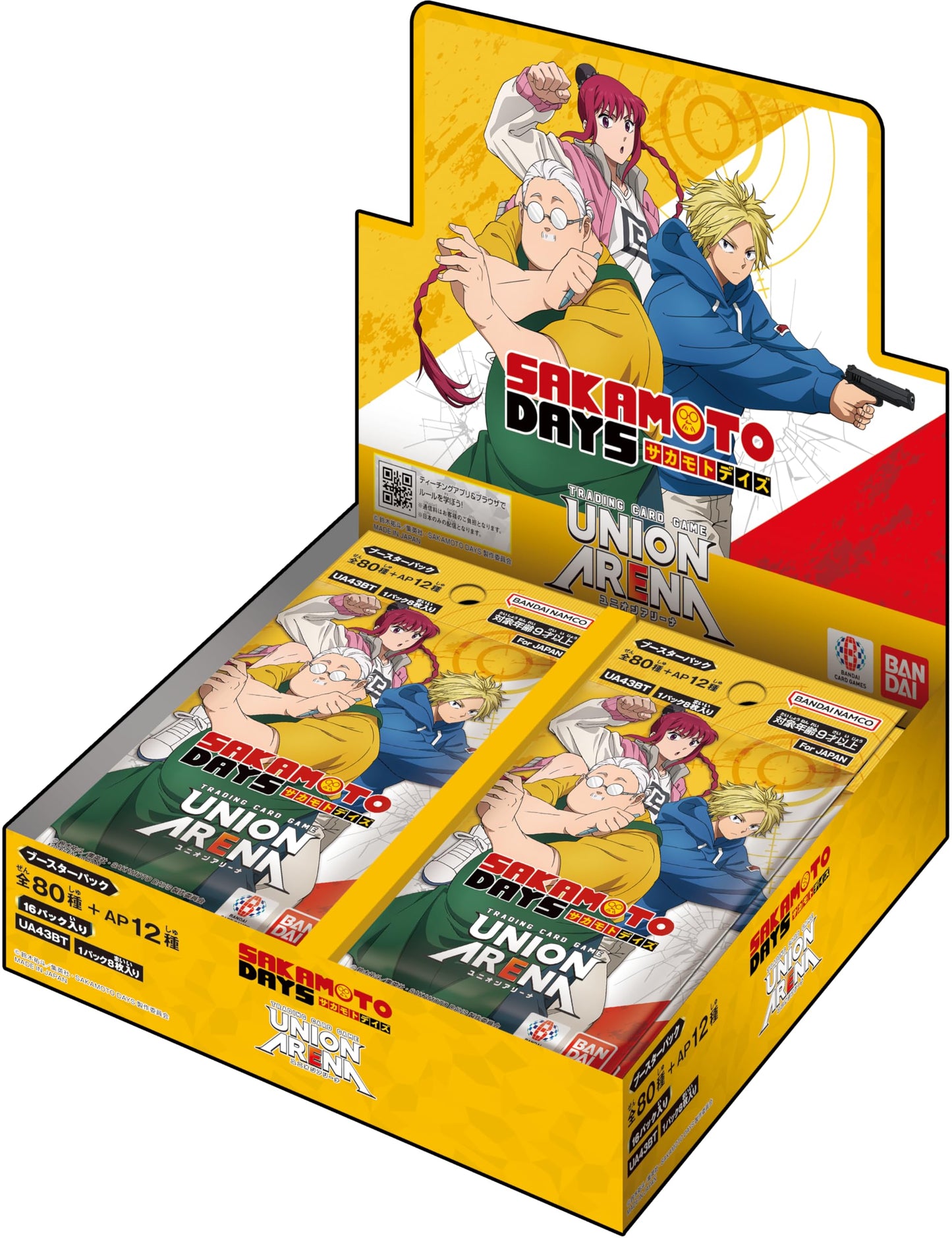 BANDAI Union Arena Booster Pack – Sakamoto Days UA43BT Box (16 Packs)