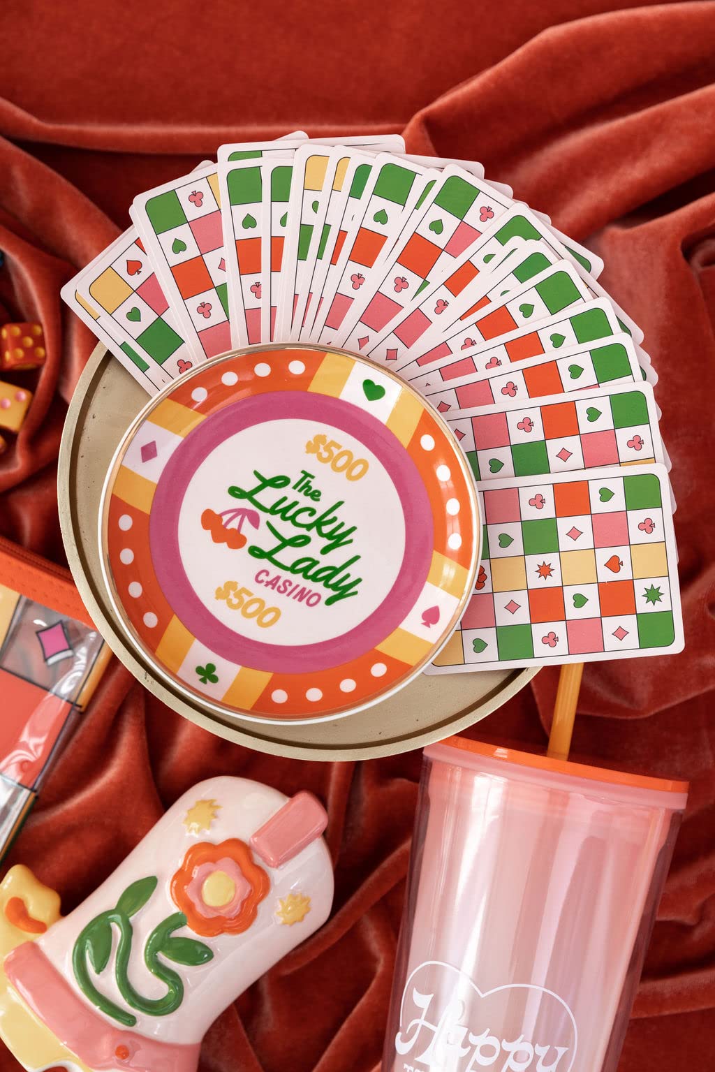 Ban.do Game On! Waterproof Playing Cards – 52-Card Deck with Storage Case