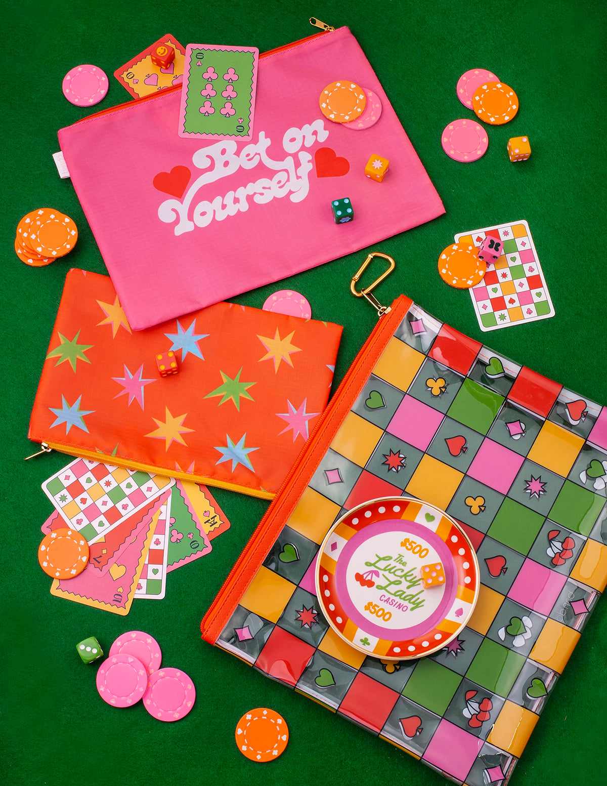 Ban.do Game On! Waterproof Playing Cards – 52-Card Deck with Storage Case