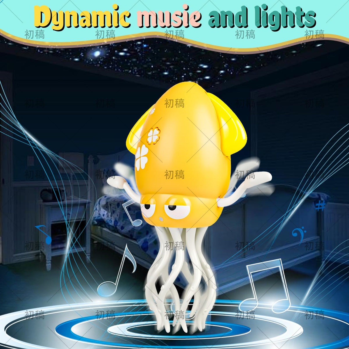 Bangzi Dancing Octopus Baby Toy – Interactive Music, Lights & Sensory Crawling Toy (6–36 Months; 1–3 Years)