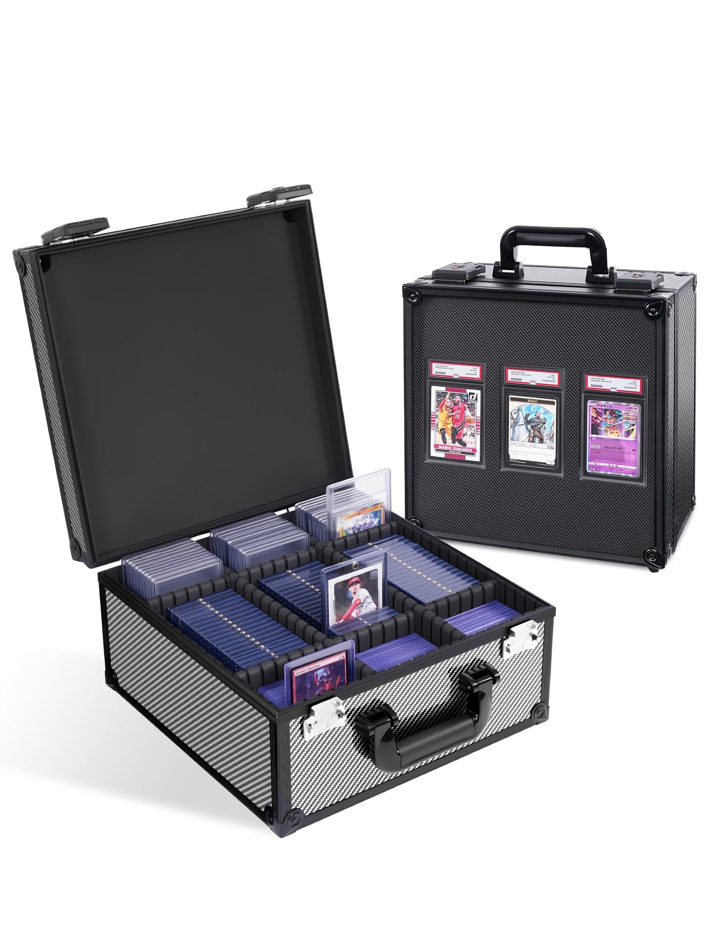 banloga Graded Card Storage Box for PSA with TSA Lock – Display Window