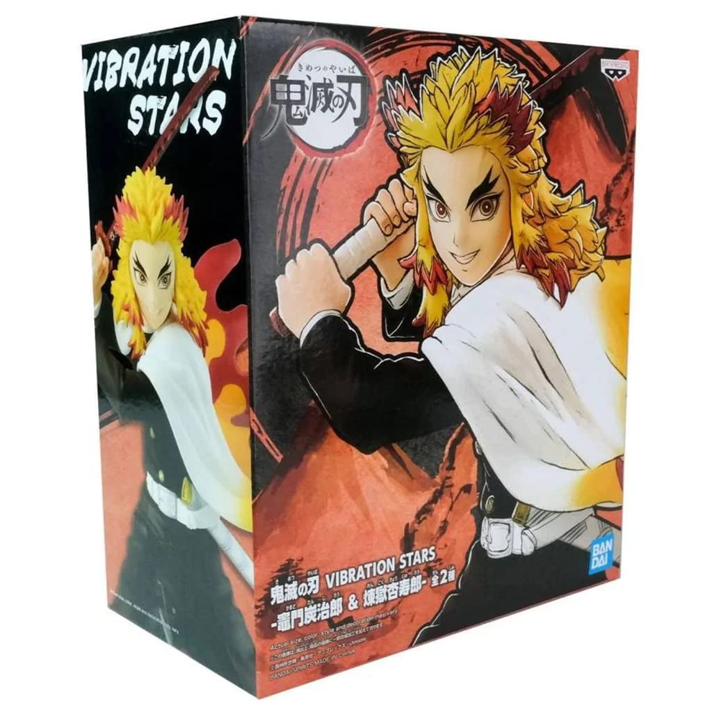 BanPresto Demon Slayer Vibration Stars Kyojuro Rengoku Figure – 6.3-Inch Display Piece