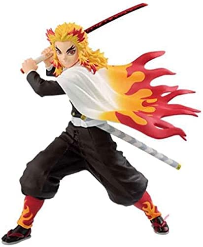 BanPresto Demon Slayer Vibration Stars Kyojuro Rengoku Figure – 6.3-Inch Display Piece