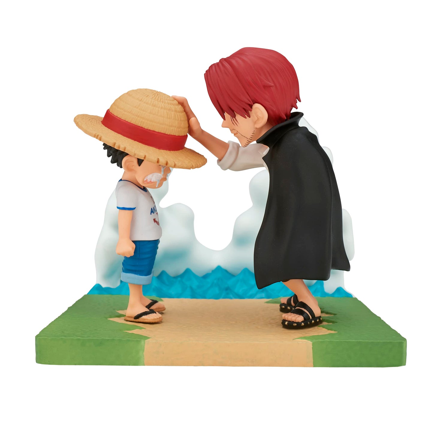 Banpresto World Collectable Figure Log Stories: Monkey D. Luffy & Shanks - 2.8in Tall