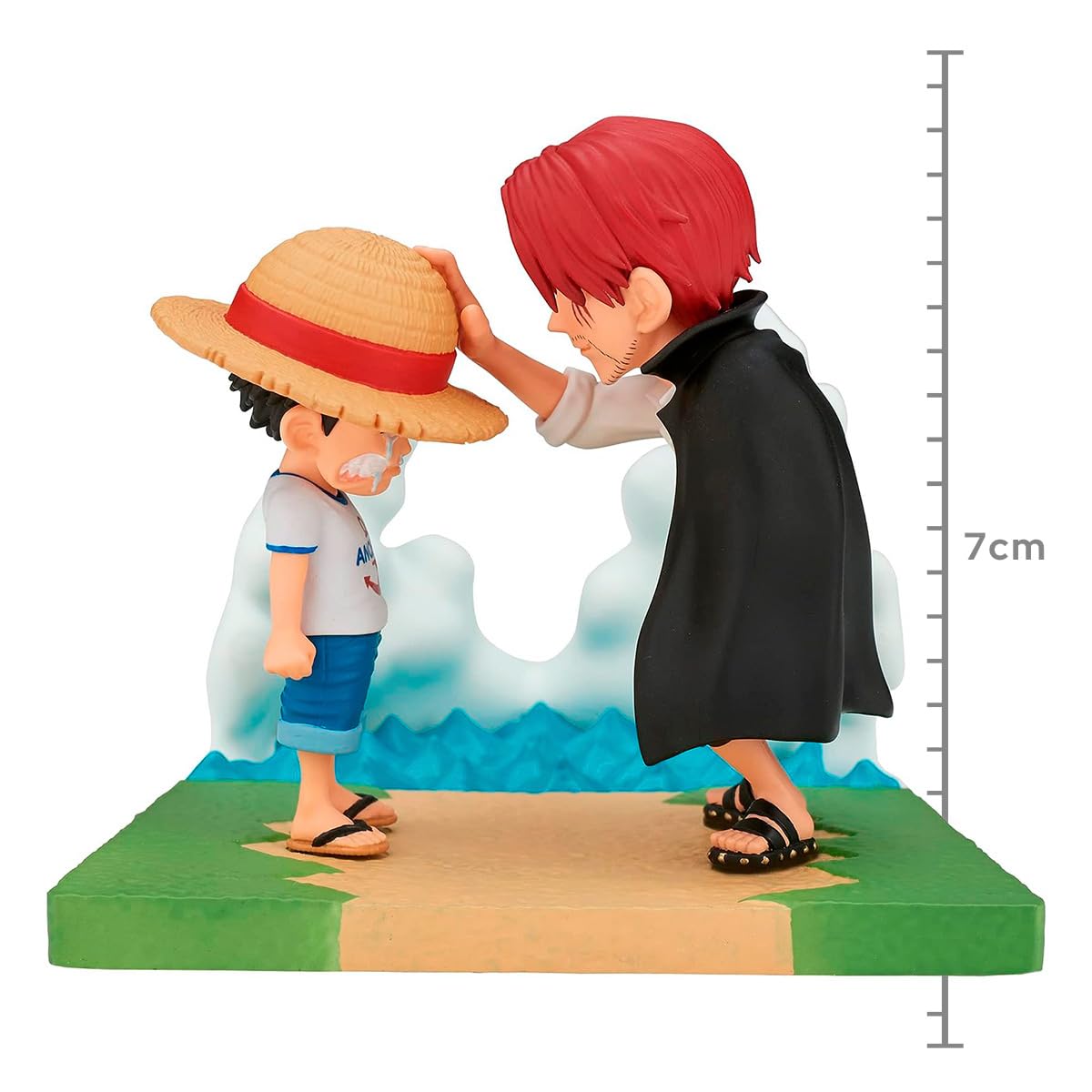 Banpresto World Collectable Figure Log Stories: Monkey D. Luffy & Shanks - 2.8in Tall