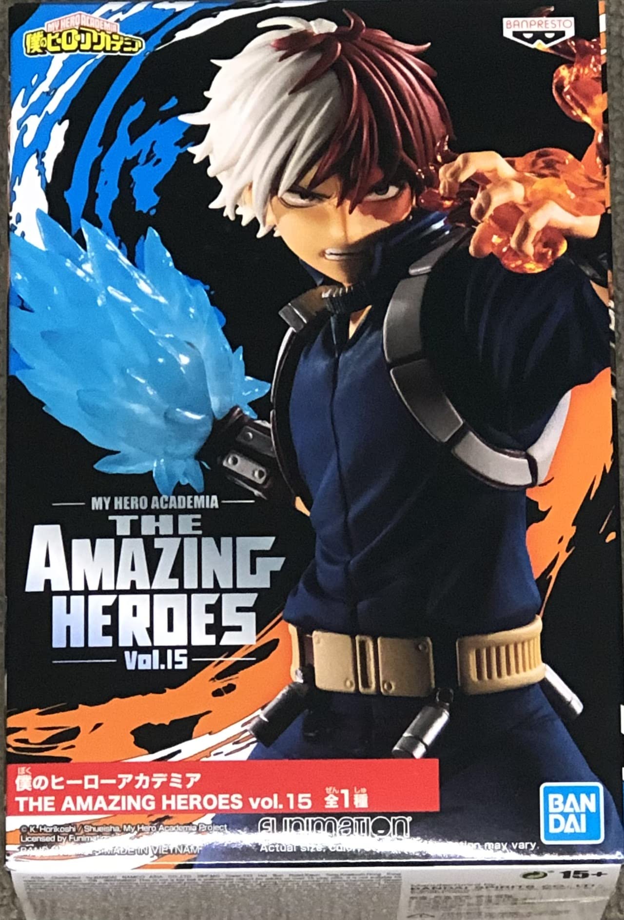 BanPresto - My Hero Academia Amazing Heroes Vol.15 Shoto Todoroki Figure | 5.5-Inch Collectible