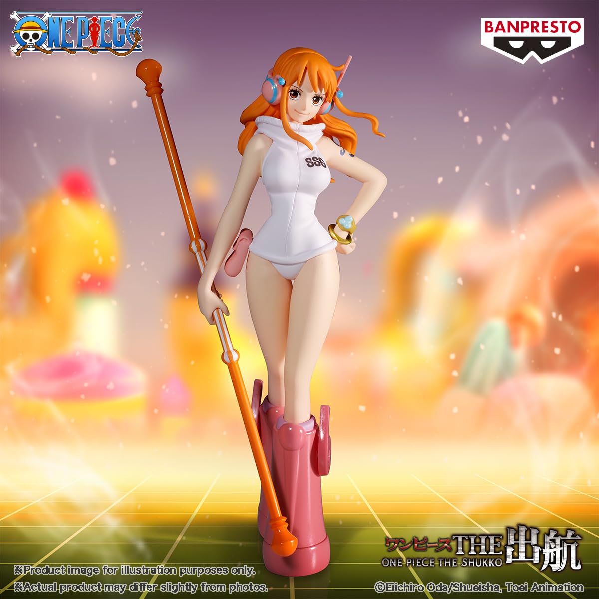 Banpresto One Piece Nami Egghead ver. Shukko Figure | 6.3" Official Banpresto Release