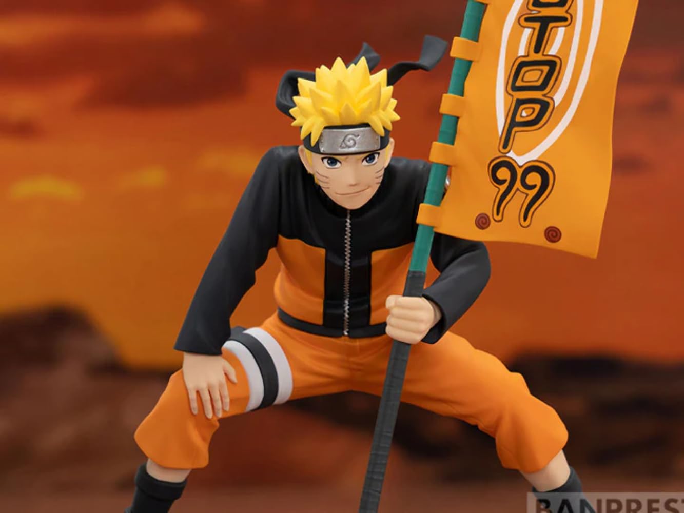 Banpresto Narutop99 Uzumaki Naruto Figure – 7.1 Inch – Official Bandai Spirits
